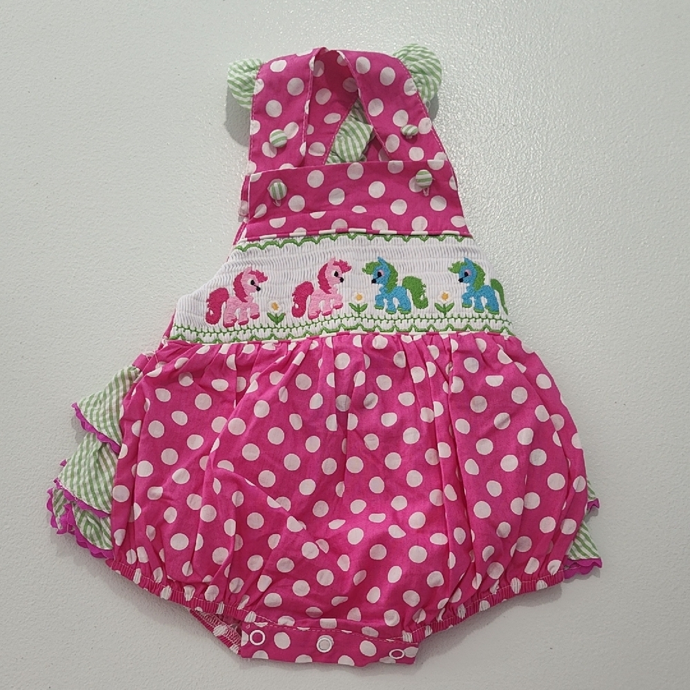 NWOT Lil Cactus Romper With Ruffled Bottom Size 3-6 Months